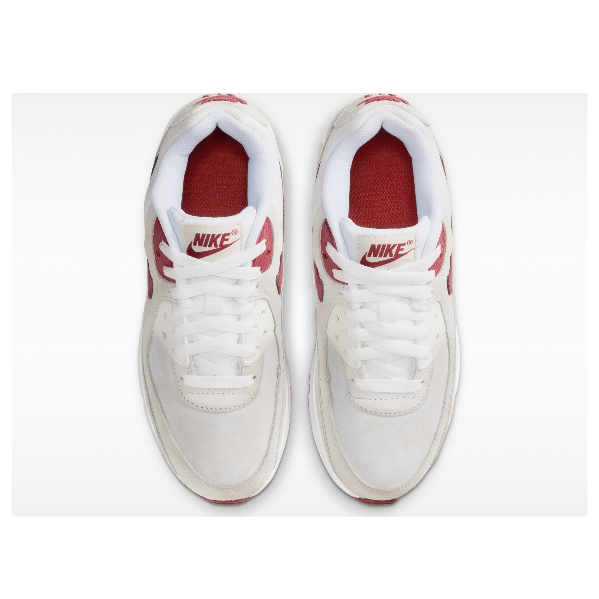 (GS) Nike Air Max 90 SE 'White Light Bone Crimson' II0742-100