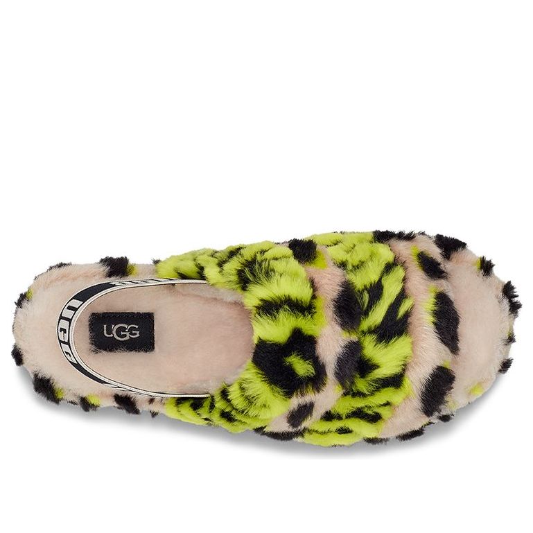 (WMNS) UGG Fluff Yeah Animalia 'Yellow Black 1127073-KLM