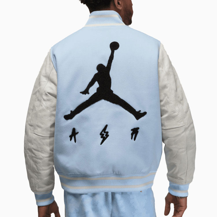 Air Jordan x J Balvin Varsity Jacket 'White Blue' DX1734-441