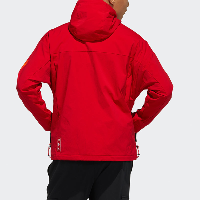 adidas Cny Jkt New Year's Edition Casual Sports Hooded Jacket Red GP1822
