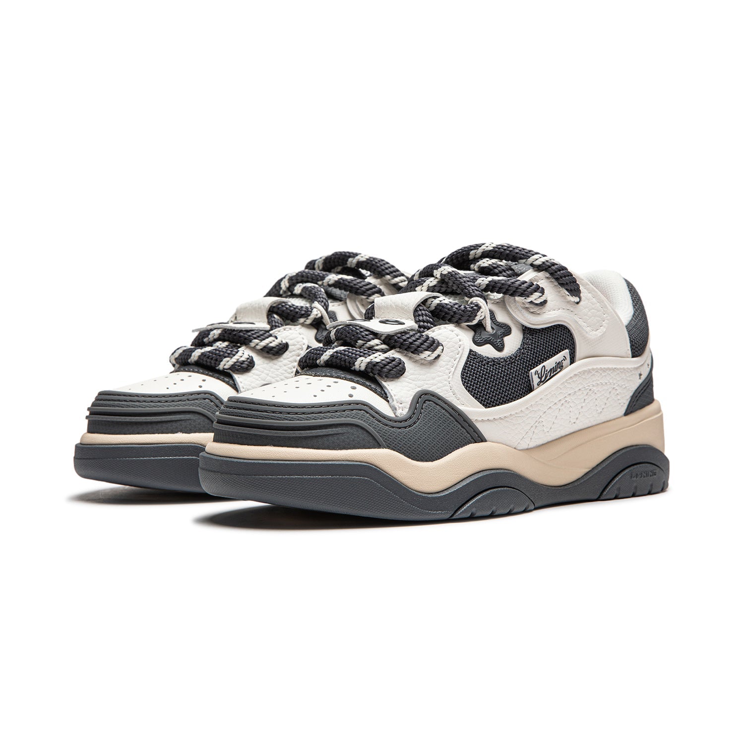 (WMNS) Li-Ning Journey 2.0 'White Black Beige' AGCU092-7