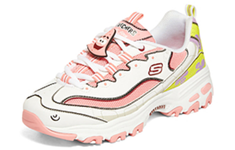 (WMNS) Skechers D'lites 1.0 Sneakers 'White Pink' 896099-WPK