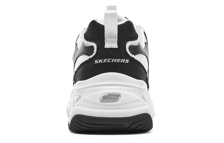 (WMNS) Skechers D'lites 4.0 'White Black' 896156-BKW