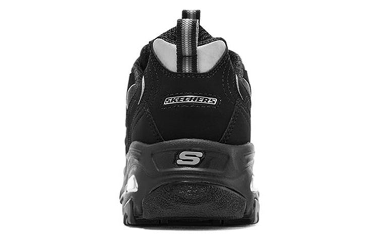 (WMNS) Skechers D'lites 'Black Silver' 66666179-BBK