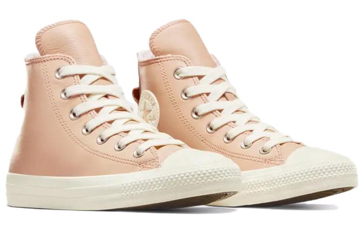 (WMNS) Converse Chuck Taylor All Star Leather Faux Fur Lining 'Pink' A07945C