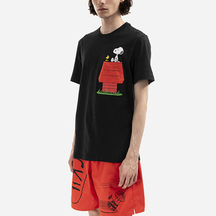 Converse x Peanuts Pocket T-Shirt Asia Sizing 'Black' 10024374-A01