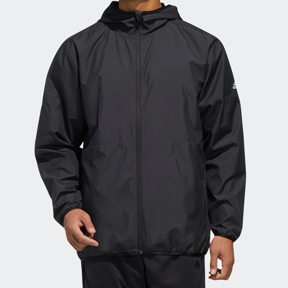 adidas Windbreaker Hooded Jacket 'Navy Blue' FM5345