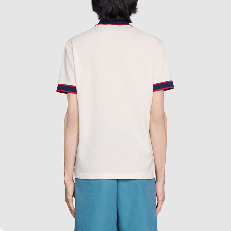 Gucci Cotton piquet polo with Interlocking G 'off-white' 653380-XJDF8-9222