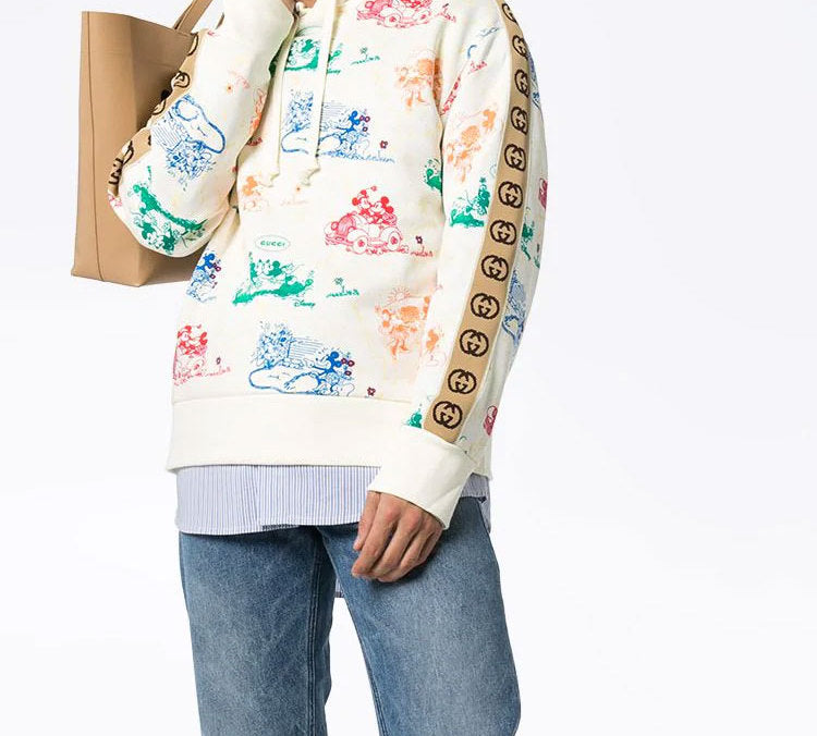 Gucci x Disney Mickey Mouse Printed For Men White 601731-XJB6L-9510