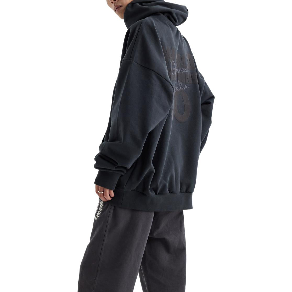Mitchell & Ness Gold Blooded We Believe Hoodie 'Black' MNJYFWF22008-CARBON-GARY