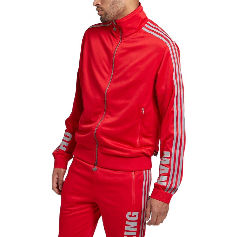 adidas x Pharrell Hu Race Track Jacket 'Red' BK4291