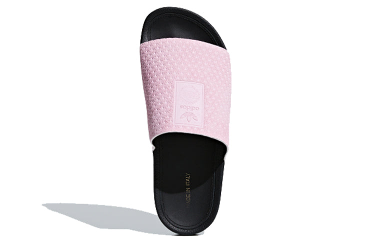 (WMNS) adidas originals Adilette Luxe 'Pink Black' DA9016