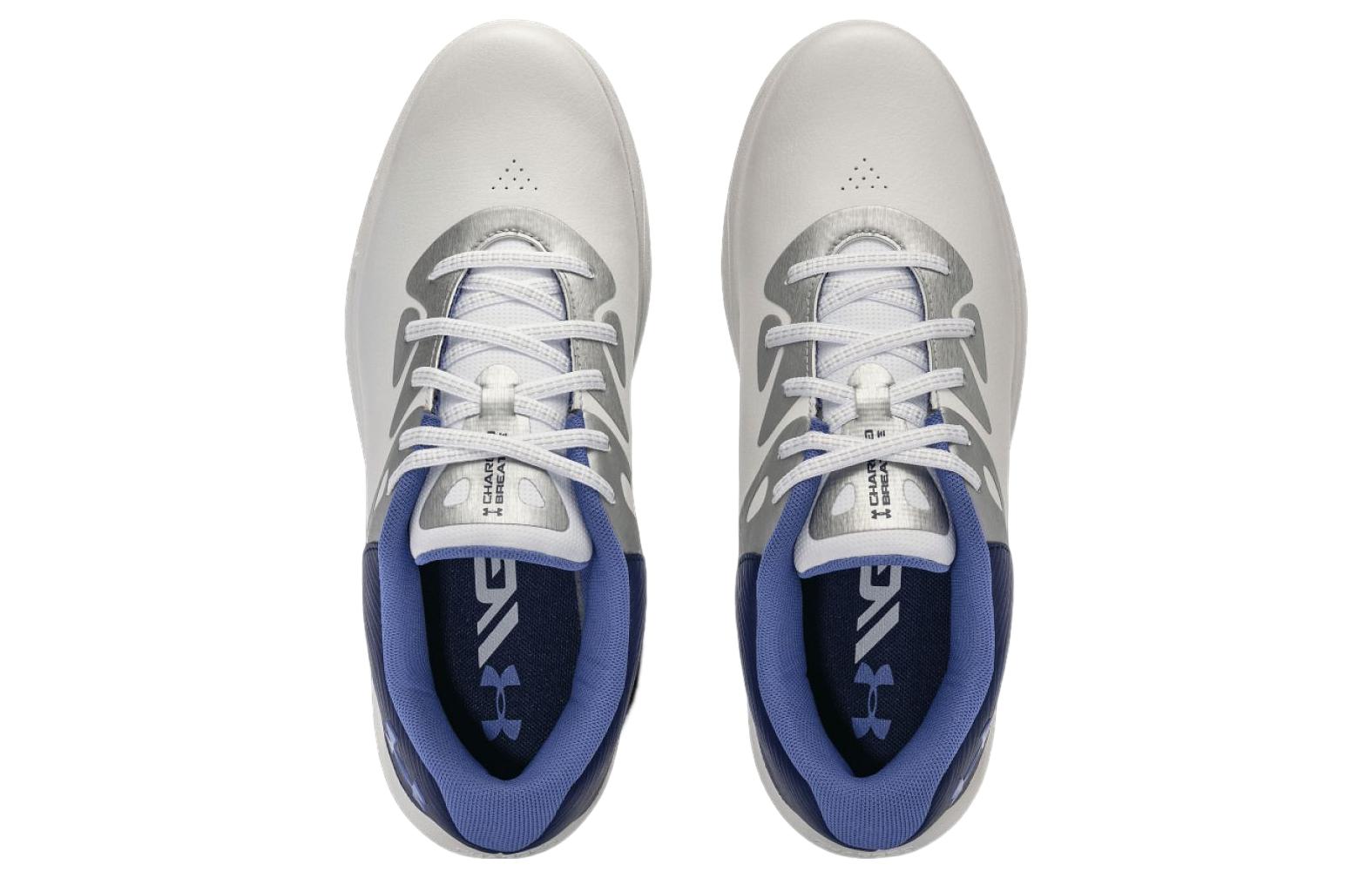 (WMNS) Under Armour Charged Breathe 2 Spikeless Golf 'White Purple' 3026403-100