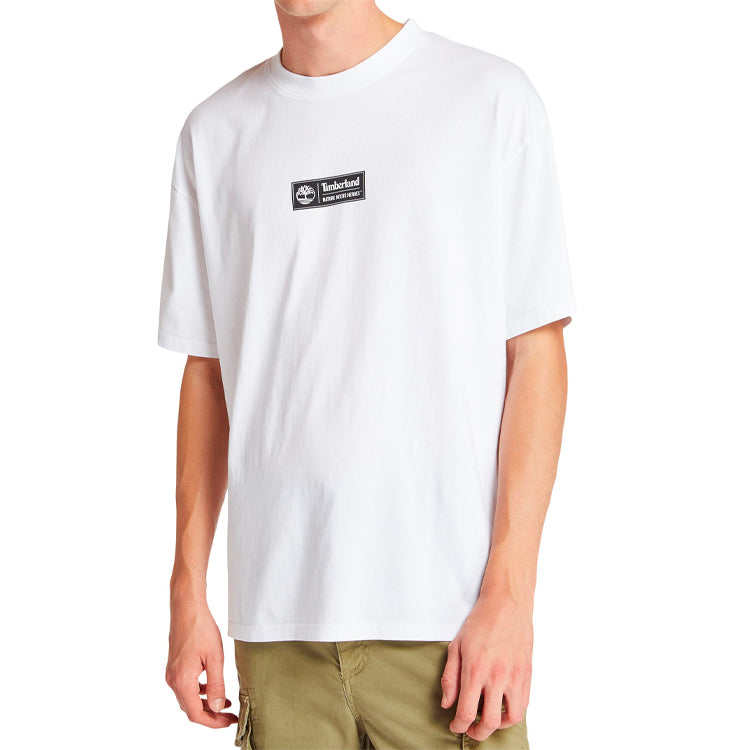 Men's Timberland SS20 Earth Series Printing Short Sleeve White A2B51100