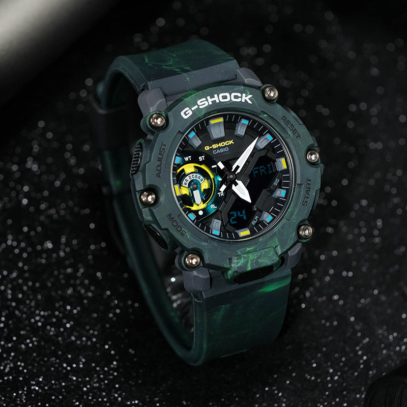CASIO G-Shock Analog-Digital 'Green' GA-2200MFR-3APR