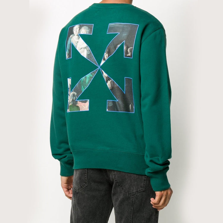 Off-White FW20 Caravaggio Mens Logo Sweater OMBA025E20FLE0045710