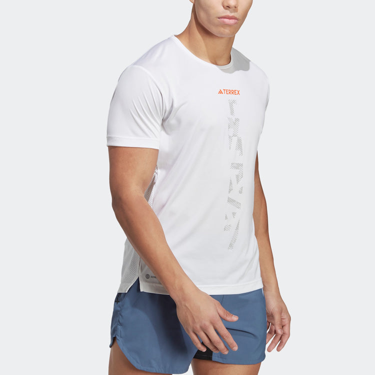adidas TERREX Agravic Trail Running Tee 'White' HT9442