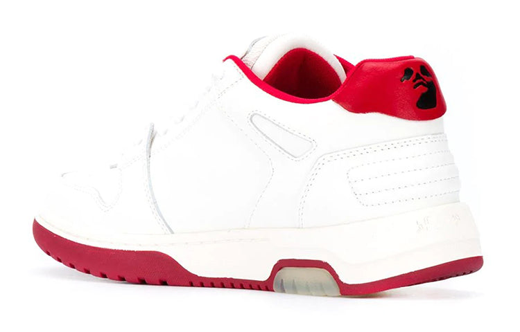 (WMNS) Off-White Out Of Office Low Sneakers White/Red OWIA259F20LEA0010125