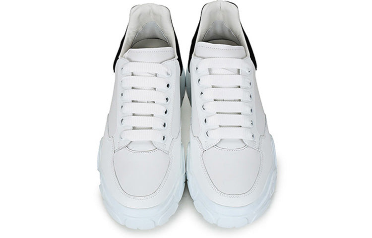 Alexander McQueen Oversized Court Trainer 'White Black' 634619WHZ969061