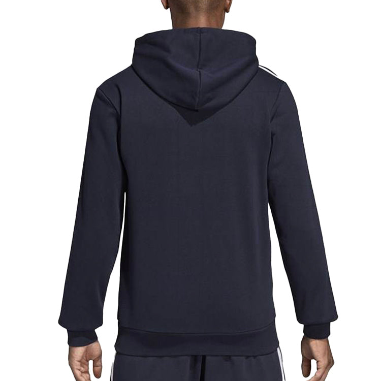 adidas 3-stripes Alphabet Printing Sports Hoodie 'Blue White' DU0499