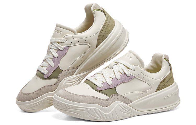 (WMNS) Skechers Denali Shoes 'White Green Purple' 185022-OWBR