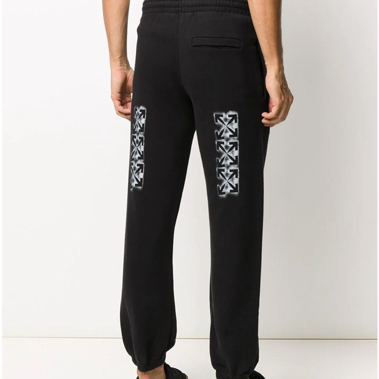 Off-White FW20 Logo Printing Trousers Men Black OMCH030E20FLE0021001