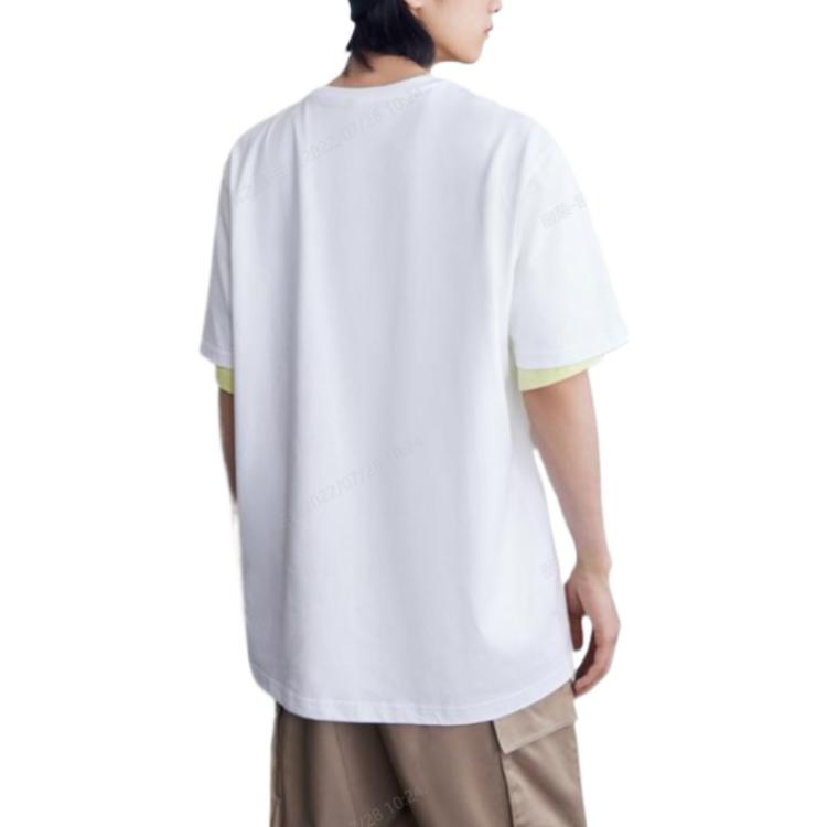 adidas Originals Logo Printing Sports Short Sleeve Tee 'White Gold Black' GT4371