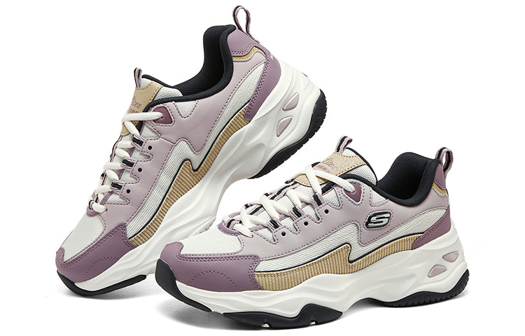 (WMNS) Skechers DLITES 1.0 'Mauve Yellow White' 896282-MVNT