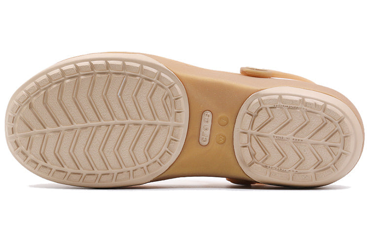 (WMNS) Crocs Gold Color Sandals 204939-277