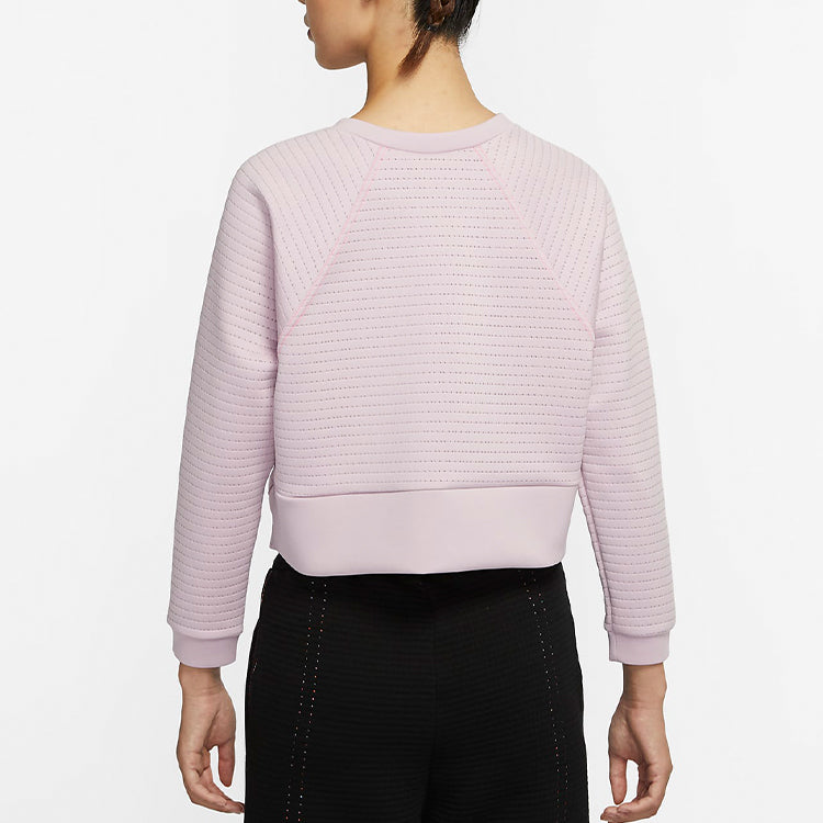 (WMNS) Nike Pro Luxe Round-neck Sweatshirt 'Pink Purple Red' CU5746-516