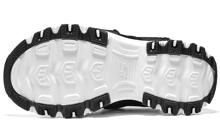(GS) Skechers Dlites Sandals 'Black White' 319200L-BKW