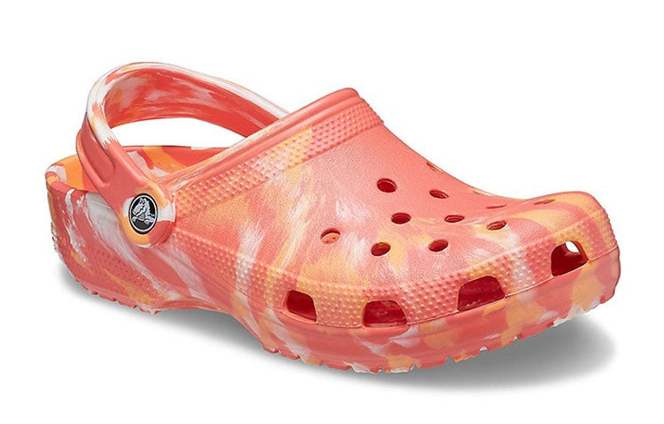 Crocs Beach Orange Marble Sandals 206867-6SN