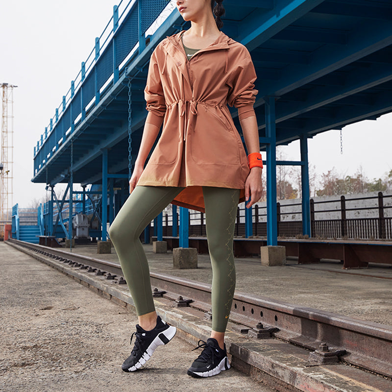 (WMNS) Nike AS W NK DF BLISS LUXE ANORAK MINERAL CLAY DH3528-215