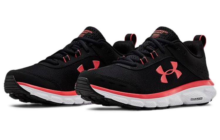 (WMNS) Under Armour Charged Assert 8 Sports Shoes Black/Pink 3021972-003