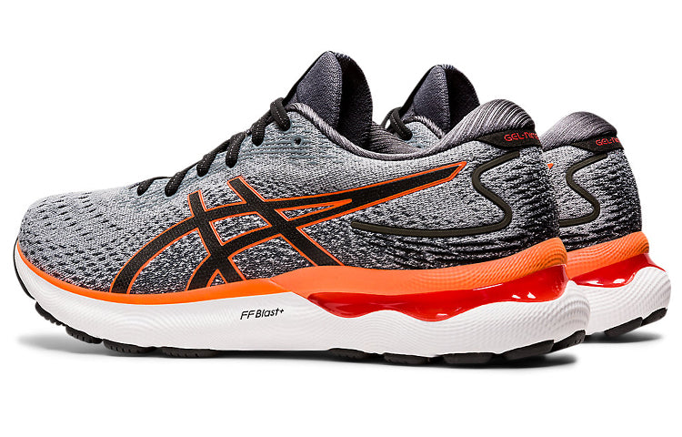 ASICS Gel-Nimbus 24 2E Wide 'Sheet Rock Shocking Orange' 1011B361-020