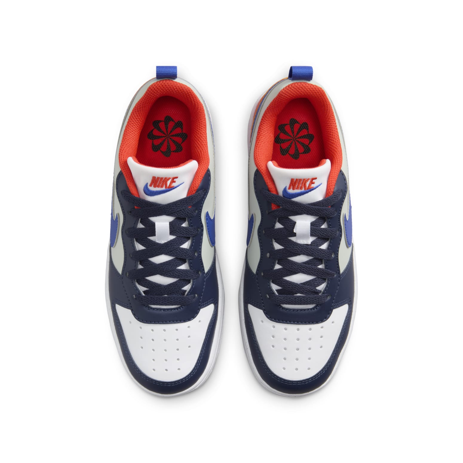(GS) Nike Court Borough Low Recraft 'Midnight Navy Team Orange' DV5456-401