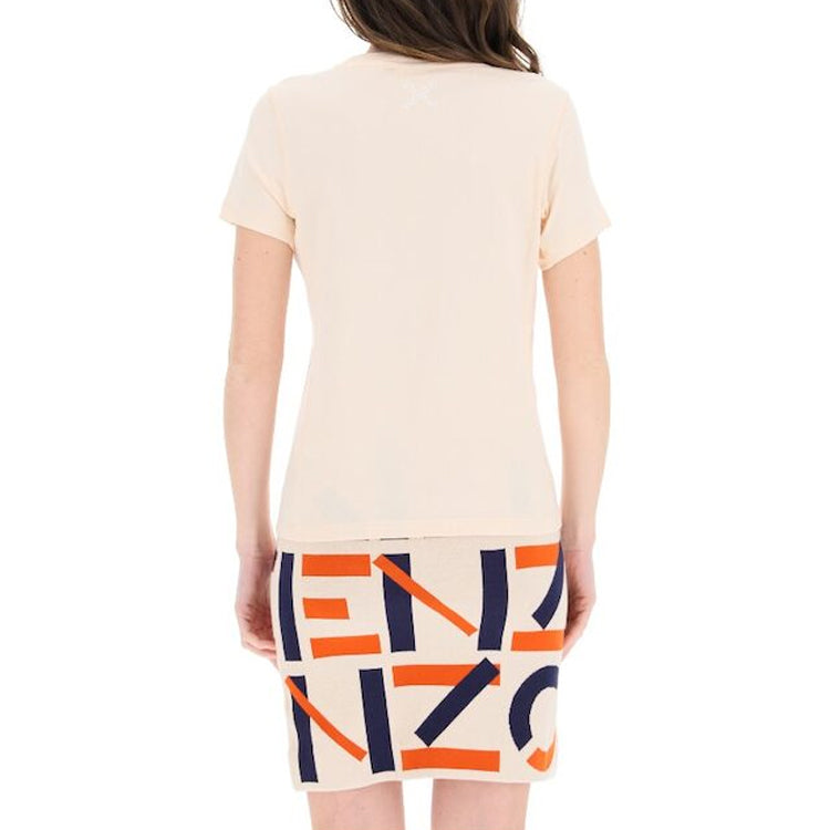 KENZO SS21 Logo Printing Short Sleeve Yellow 2TS8914SJ-09