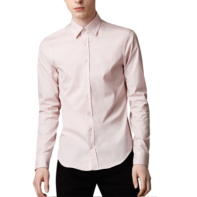 Men's Burberry Adornment Long Sleeves Pink Shirt 39911561