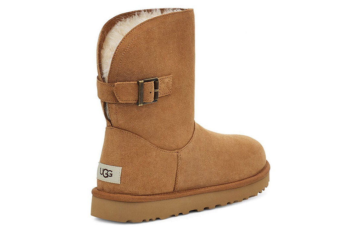 (WMNS) UGG Chantel Side Buckle Brown 1119151-CHE