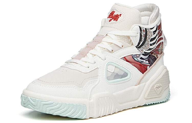 (WMNS) ANTA High Top Skateboarding Shoes 'White Red Blue' 122148088-7