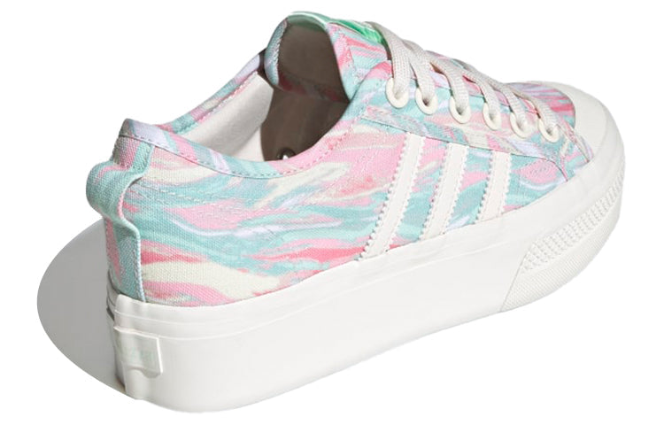 (WMNS) adidas Nizza Platform 'Pink Frozen Green' GW0166
