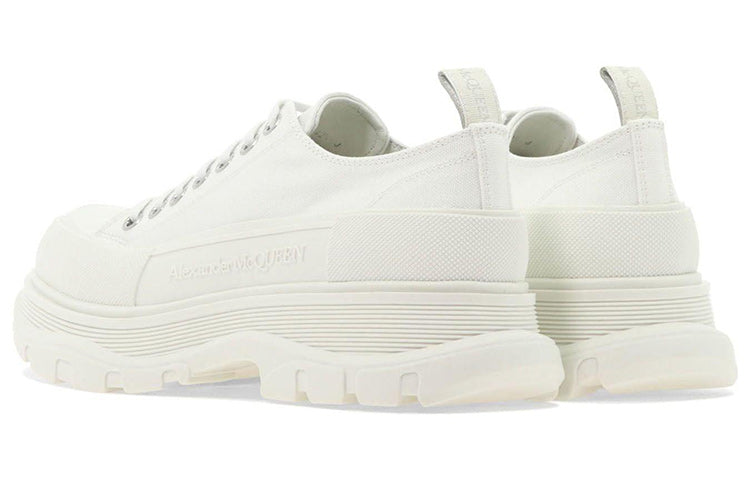Alexander McQueen Tread Slick Low Lace Up Shoes 'White' 705660W4MV29000