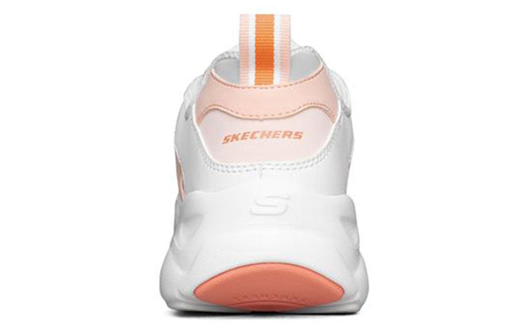 (WMNS) Skechers D lites Airy Sneakers White/Orange 88888359-WCRL