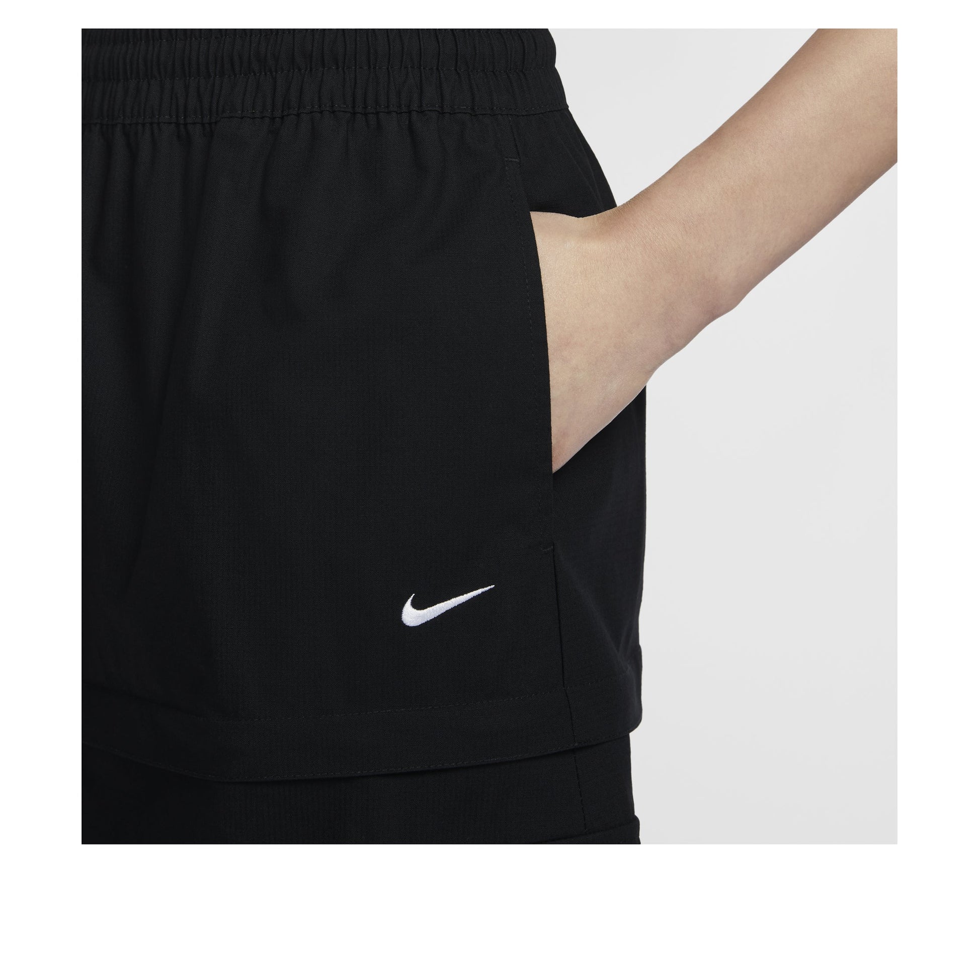 (WMNS) Nike Sportswear Essential Mid-Rise Woven Cargo Midi Skirt Asia Sizing 'Black' FV7504-010