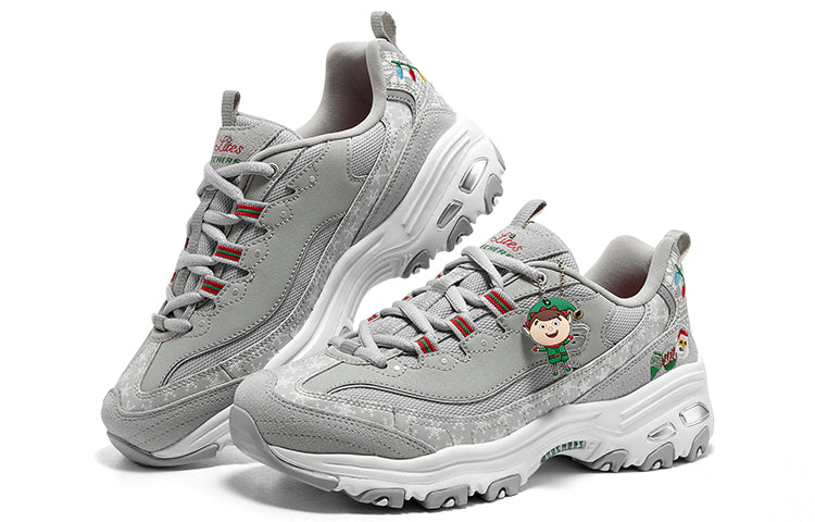 (WMNS) Skechers D'Lites 1.0 'Christmas Edition - Grey Multicolor' 150037-GYMT