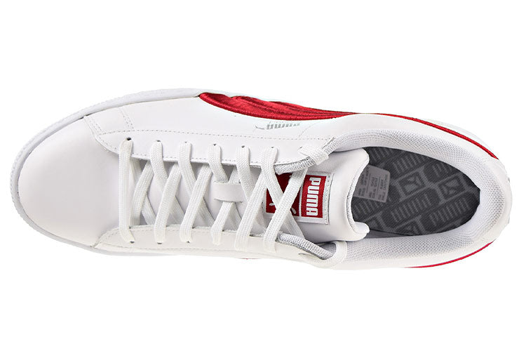 PUMA Basket Classic Badge Casual Shoes White/Red 362550-05