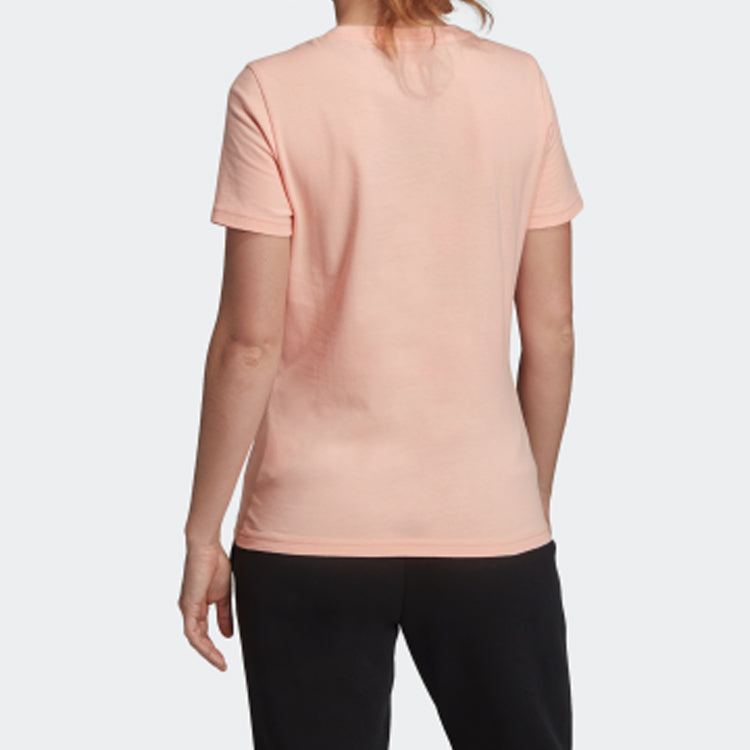 (WMNS) adidas Sports Stylish Short Sleeve Pink Red FM9448