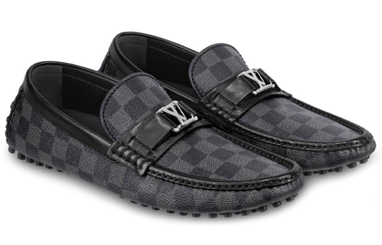 LOUIS VUITTON Hockenheim Moccasin Shoes 'Grey' 1A4OIF
