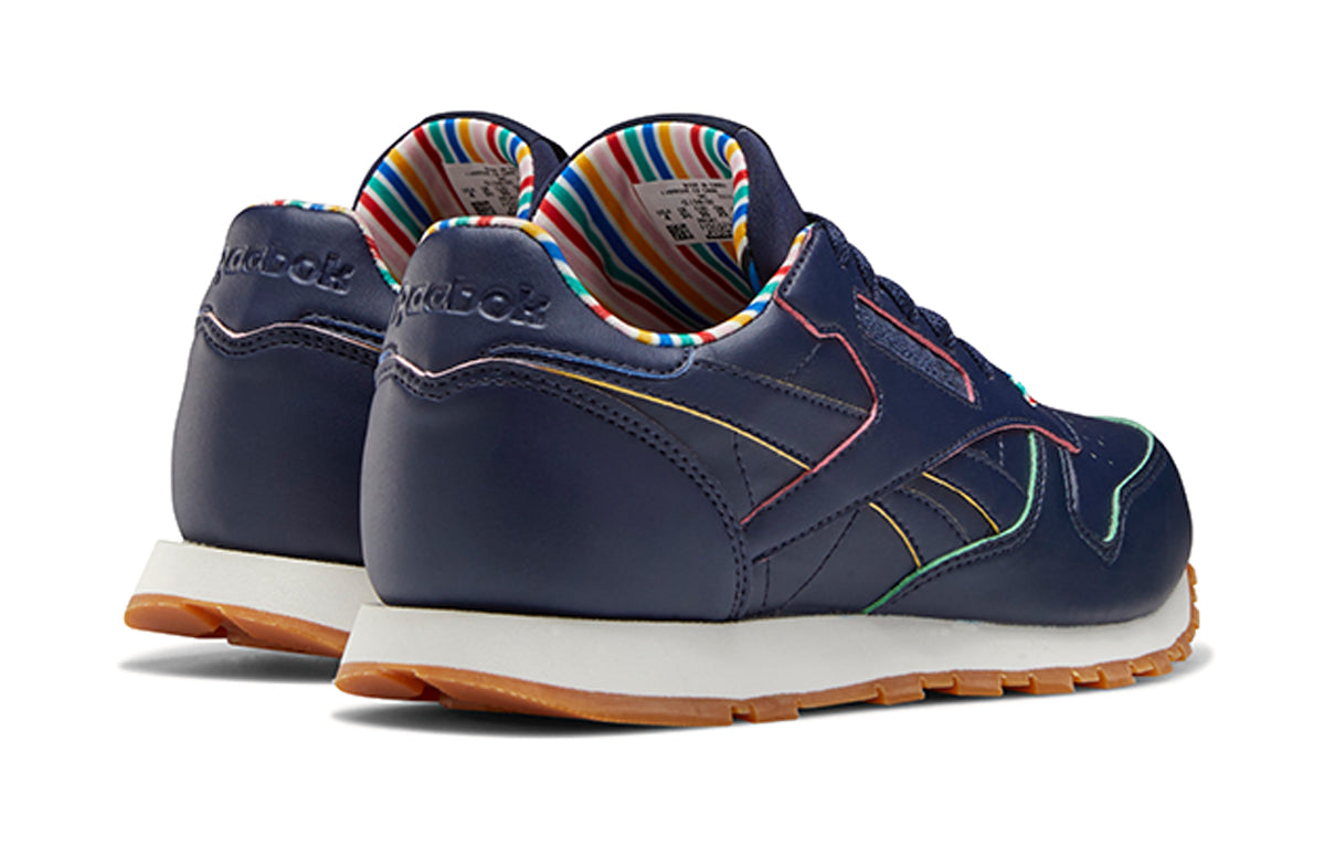 (GS) Reebok Classic Leather 'Colorful Stripe' FW6117