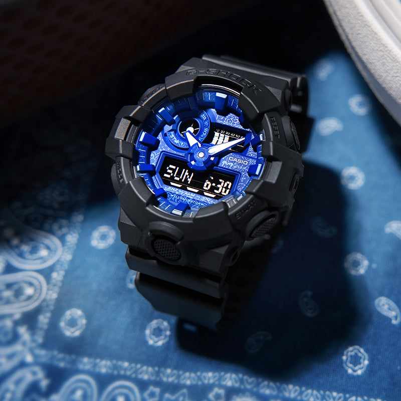 CASIO G-Shock Analog-Digital 'Black Blue' GA-700BP-1APR